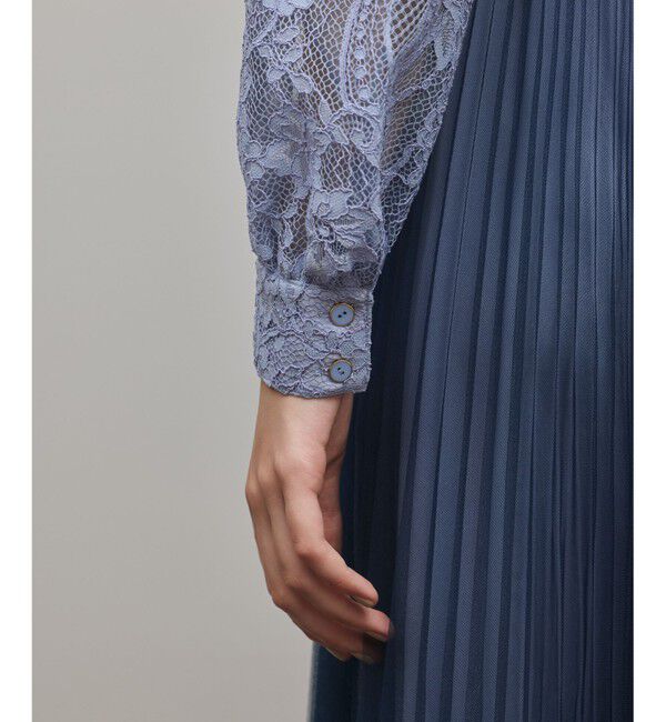 GRACE CONTINENTAL「コードレースプリーツワンピース」|ワンピース|