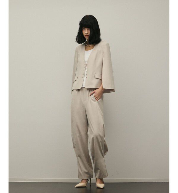 Diagram「トリアセケープスリーブジャケット」|ノーカラージャケット|