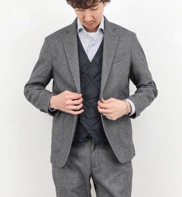 NOLLEY'S goodman「【TAION/タイオン】W-BREASTED SNAP BUTTON DOWN GILET 25AW」|ダウンベスト・ベスト|