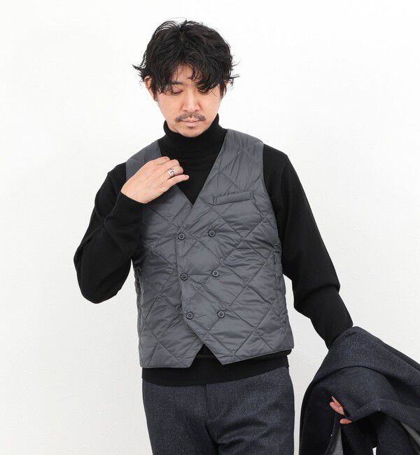 NOLLEY'S goodman「【TAION/タイオン】W-BREASTED SNAP BUTTON DOWN GILET 25AW」|ダウンベスト・ベスト|