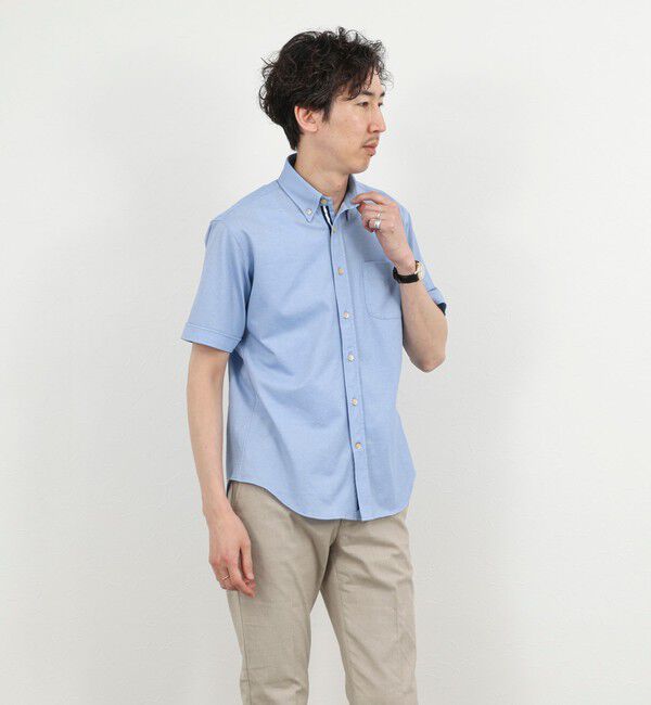 NOLLEY'S goodman「《ビジカジ対応》カノコテープBD SS 半袖ボタンダウンシャツ 26SS」|シャツ・ブラウス|