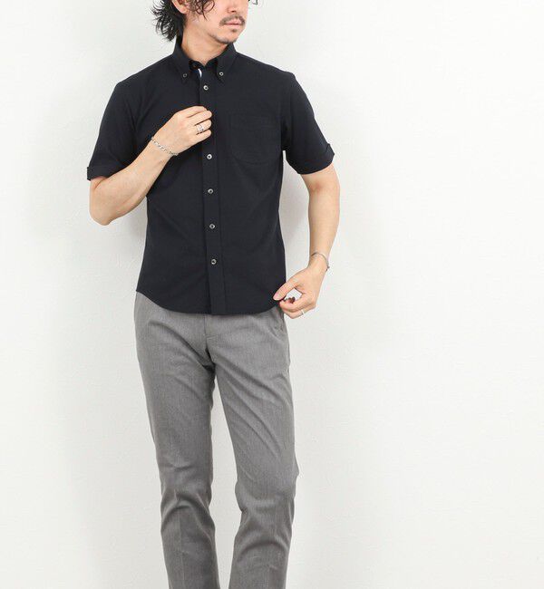 NOLLEY'S goodman「《ビジカジ対応》カノコテープBD SS 半袖ボタンダウンシャツ 26SS」|シャツ・ブラウス|