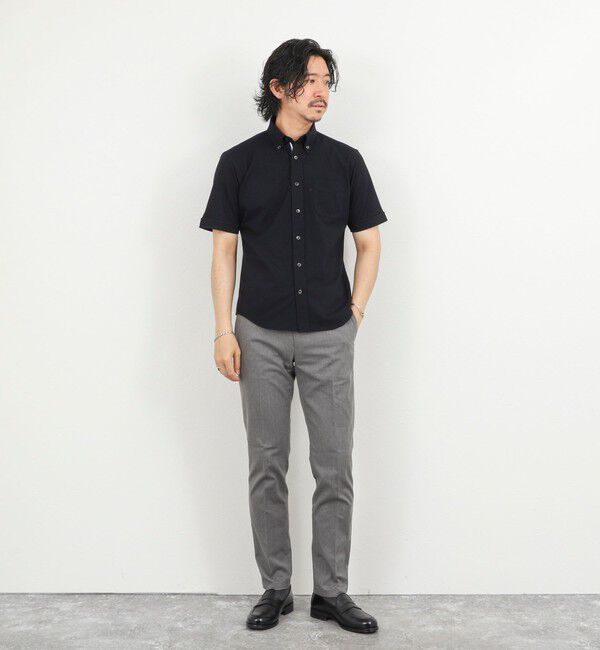 NOLLEY'S goodman「《ビジカジ対応》カノコテープBD SS 半袖ボタンダウンシャツ 26SS」|シャツ・ブラウス|