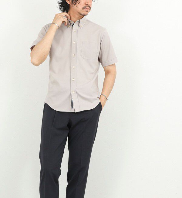 NOLLEY'S goodman「《ビジカジ対応》カノコテープBD SS 半袖ボタンダウンシャツ 26SS」|シャツ・ブラウス|