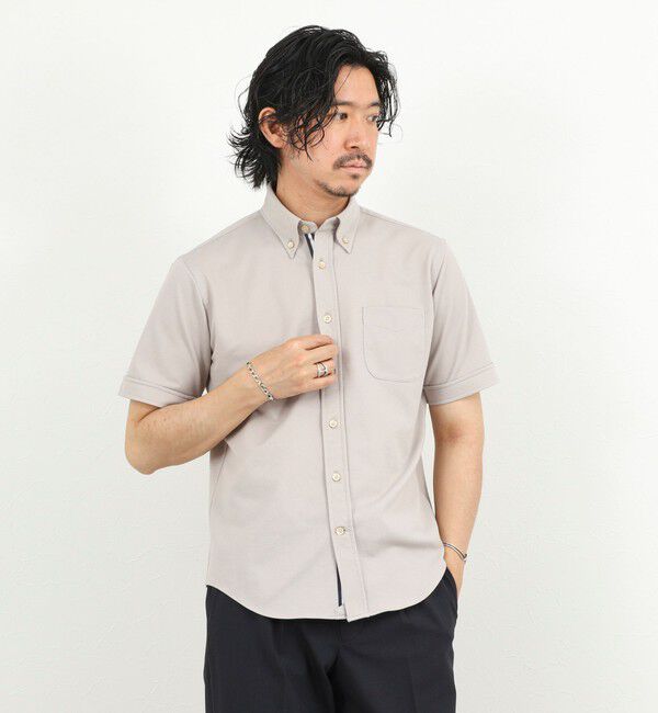 NOLLEY'S goodman「《ビジカジ対応》カノコテープBD SS 半袖ボタンダウンシャツ 26SS」|シャツ・ブラウス|