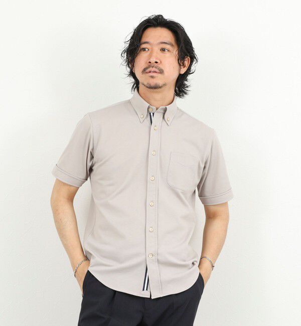 NOLLEY'S goodman「《ビジカジ対応》カノコテープBD SS 半袖ボタンダウンシャツ 26SS」|シャツ・ブラウス|