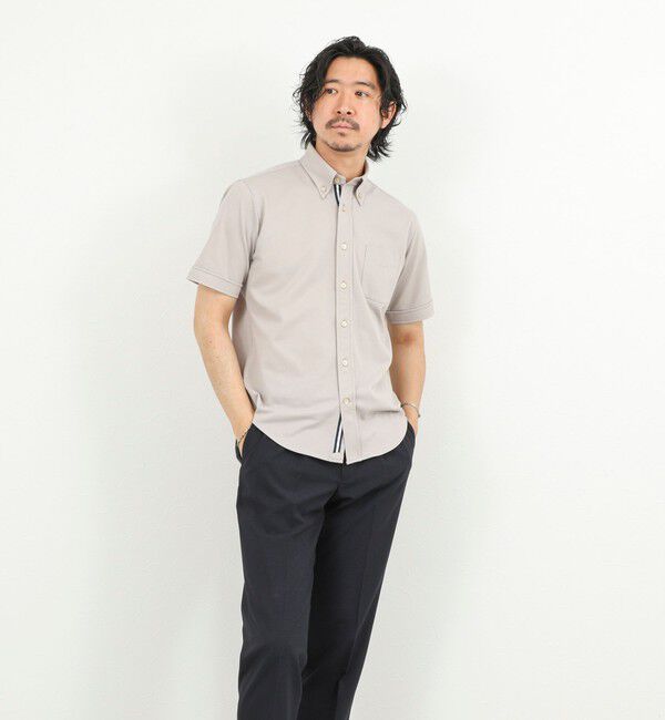 NOLLEY'S goodman「《ビジカジ対応》カノコテープBD SS 半袖ボタンダウンシャツ 26SS」|シャツ・ブラウス|