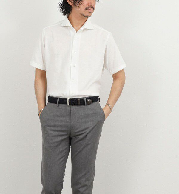 NOLLEY'S goodman「《ビジカジ対応》リンクス イタリアンカラーSS 半袖シャツ26SS」|シャツ・ブラウス|