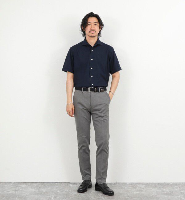 NOLLEY'S goodman「《ビジカジ対応》リンクス イタリアンカラーSS 半袖シャツ26SS」|シャツ・ブラウス|