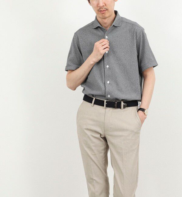 NOLLEY'S goodman「《ビジカジ対応》リンクス イタリアンカラーSS 半袖シャツ26SS」|シャツ・ブラウス|