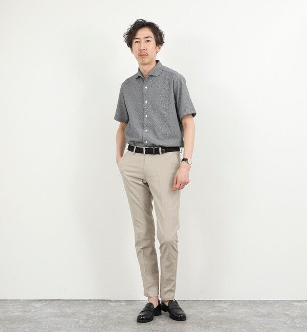 NOLLEY'S goodman「《ビジカジ対応》リンクス イタリアンカラーSS 半袖シャツ26SS」|シャツ・ブラウス|