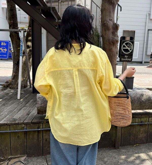 fredy emue「ラミーバンドカラーシャツ」|シャツ・ブラウス|