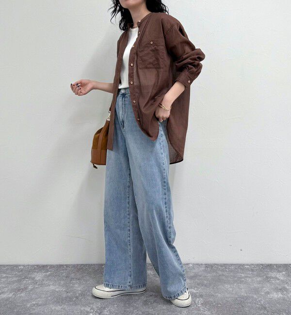 fredy emue「ラミーバンドカラーシャツ」|シャツ・ブラウス|