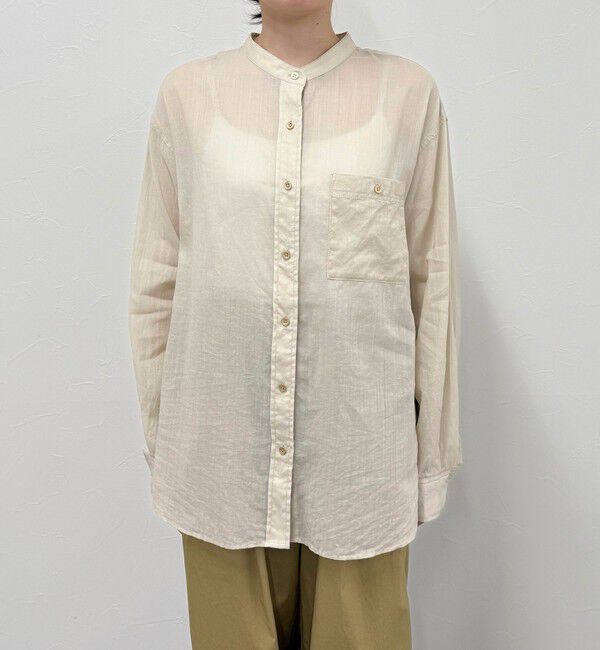 fredy emue「ラミーバンドカラーシャツ」|シャツ・ブラウス|