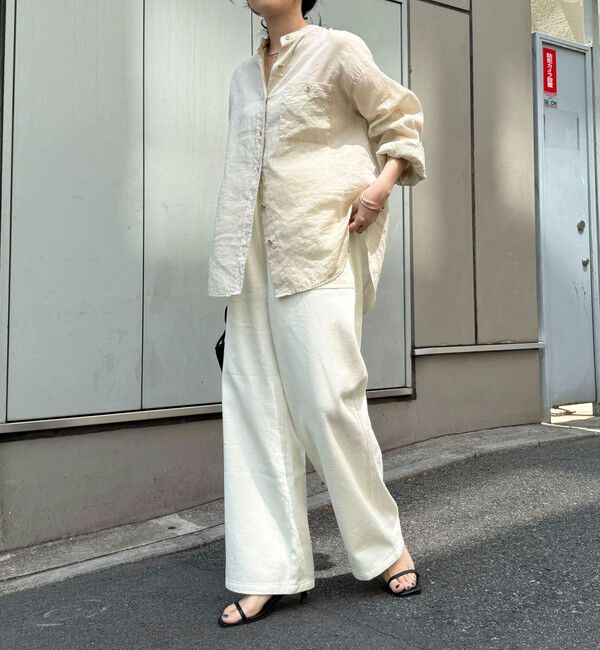 fredy emue「ラミーバンドカラーシャツ」|シャツ・ブラウス|