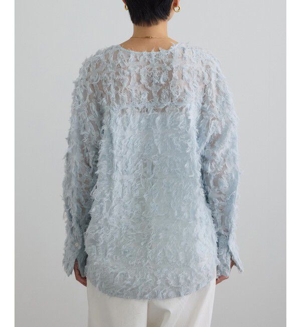 SALON adam et rope'「モチーフカットジャガードブラウス」|シャツ・ブラウス|