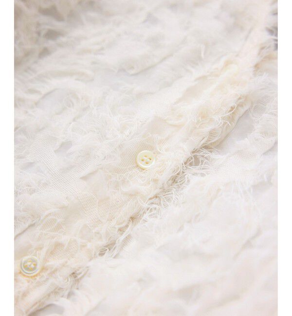 SALON adam et rope'「モチーフカットジャガードブラウス」|シャツ・ブラウス|