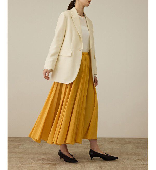 ROPE「コットンオーガンジーシアーボリュームスカート/イージーケア」|スカート|