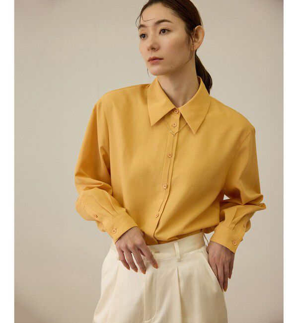 ROPE「ファンクションオーバーシャツ」|シャツ・ブラウス|オレンジ(70)