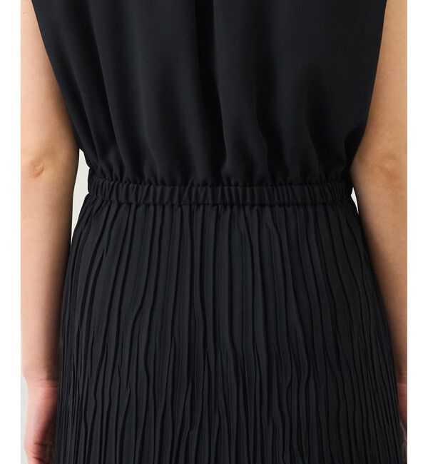 ROPE「ジョーゼットフレンチスリーブプリーツワンピース/26SS」|ワンピース|