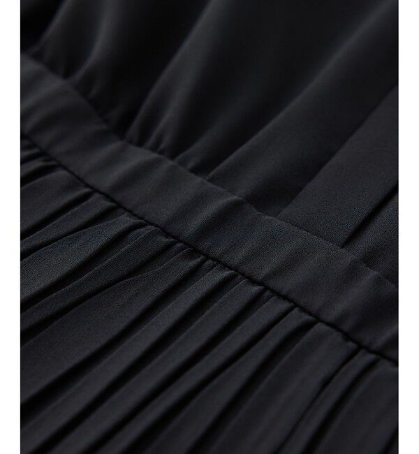 ROPE「ジョーゼットフレンチスリーブプリーツワンピース/26SS」|ワンピース|