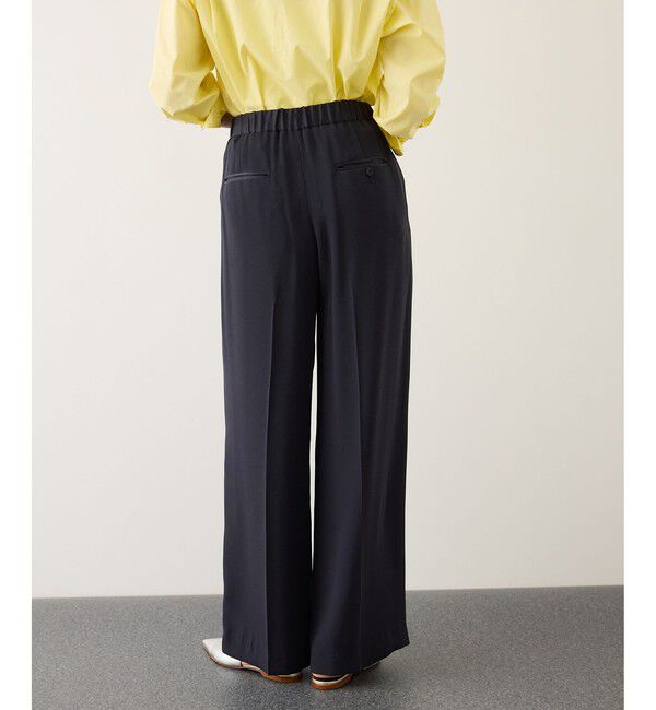 ROPE「ライトトリアセイージーワイドパンツ/イージーケア・セットアップ対応」|チノ|