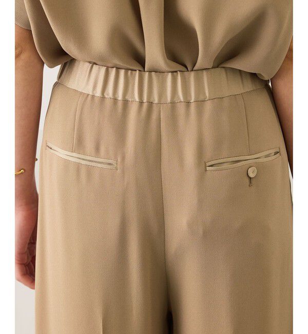 ROPE「ライトトリアセイージーワイドパンツ/イージーケア・セットアップ対応」|チノ|