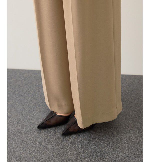 ROPE「ライトトリアセイージーワイドパンツ/イージーケア・セットアップ対応」|チノ|