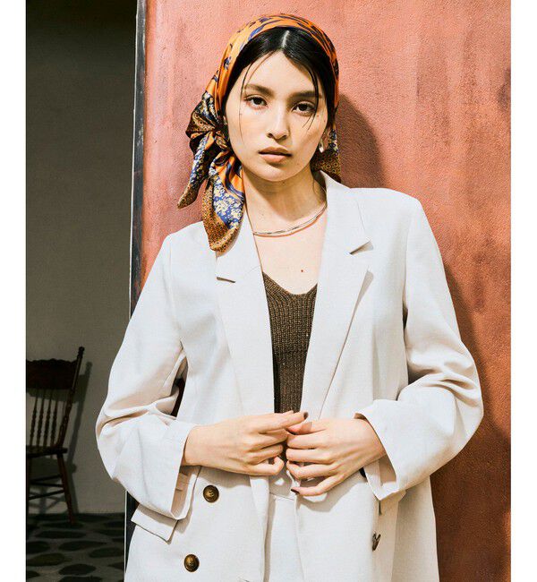 VIS「ポムグラネイト柄スカーフ70cm 」|バンダナ・スカーフ|