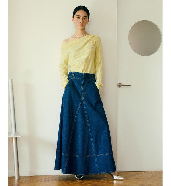 VIS「【POLO BCS】VIS別注ケーブルドレープトップス」|ニット・セーター|