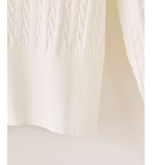 VIS「【POLO BCS】VIS別注ミニケーブルノーカラーカーディガン」|カーディガン|