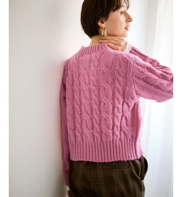 Rope&rsquo;Picnic「ケーブルニットカーディガン」|カーディガン|