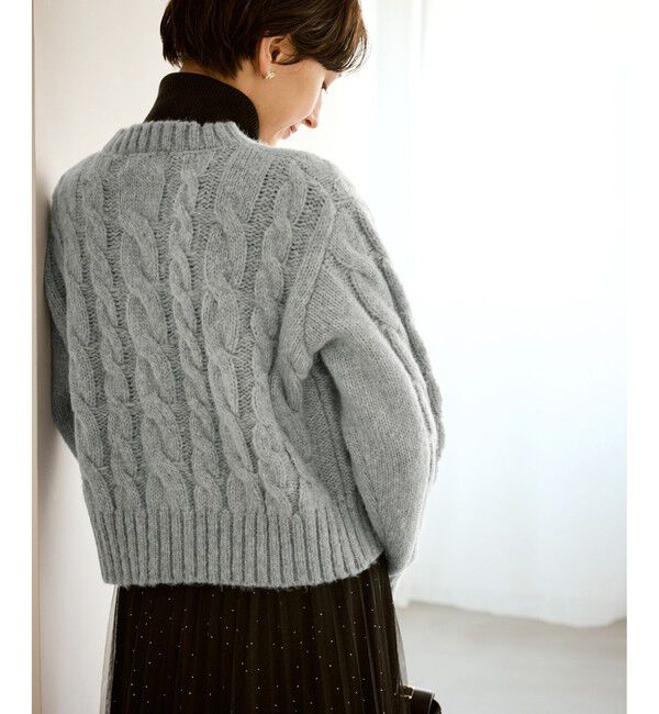 Rope&rsquo;Picnic「ケーブルニットカーディガン」|カーディガン|