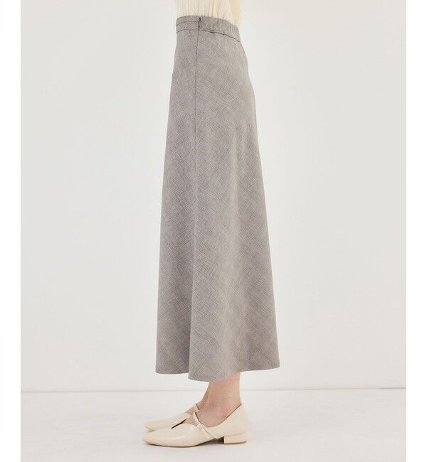 Rope&rsquo;Picnic「メランジドビーチェックスカート/セットアップ対応・防シワ・接触冷感」|スカート|