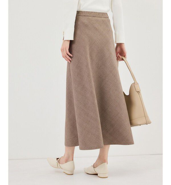 Rope&rsquo;Picnic「メランジドビーチェックスカート/セットアップ対応・防シワ・接触冷感」|スカート|