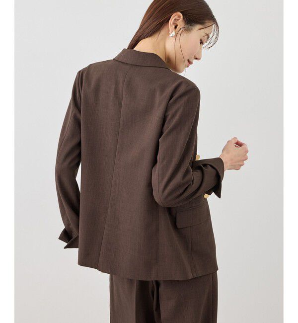 Rope&rsquo;Picnic「カナパ 金ボタンジャケット/セットアップ対応・UV・抗菌防臭・接触冷感」|テーラードジャケット|