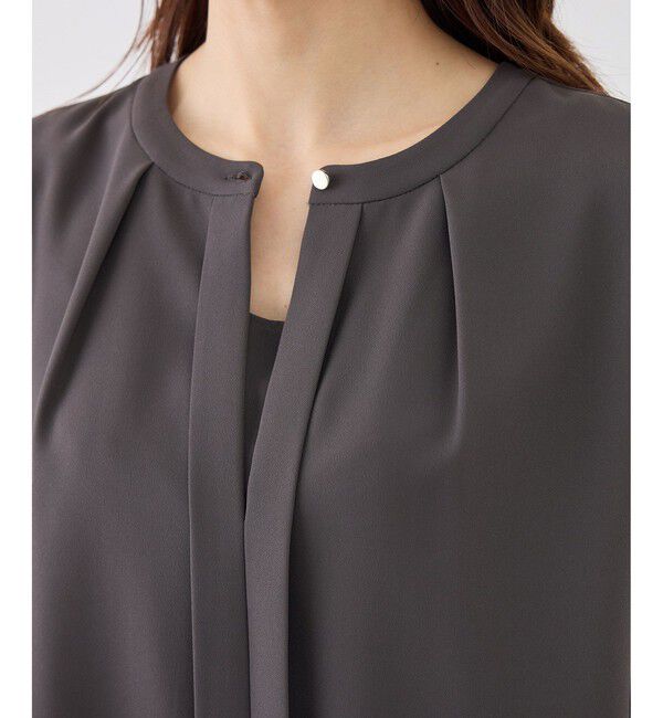 Rope&rsquo;Picnic「袖プリーツハーフスリーブブラウス」|シャツ・ブラウス|