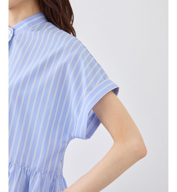 Rope&rsquo;Picnic「フレンチペプラムシャツ/UVカット・防シワ」|シャツ・ブラウス|