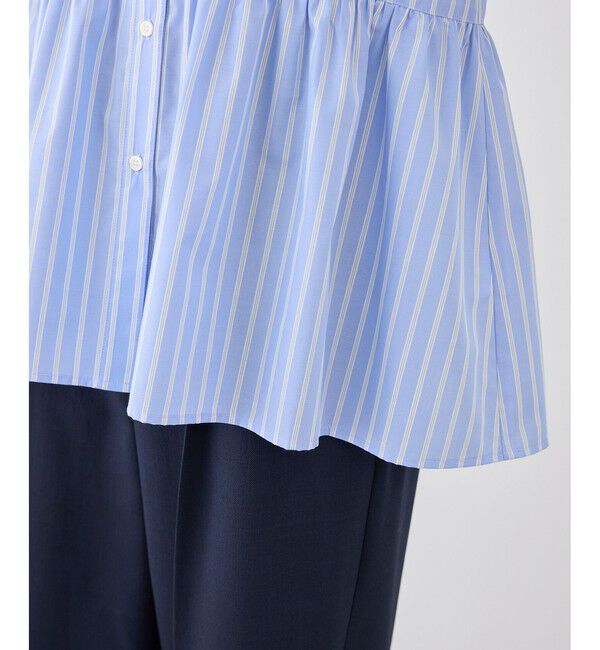 Rope&rsquo;Picnic「フレンチペプラムシャツ/UVカット・防シワ」|シャツ・ブラウス|