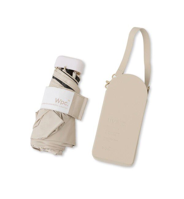 ROPE PICNIC PASSAGE「【Wpc.】遮光ポシェットタイニー折りたたみ日傘/晴雨兼用・UVカット」|傘|ベージュ(27)