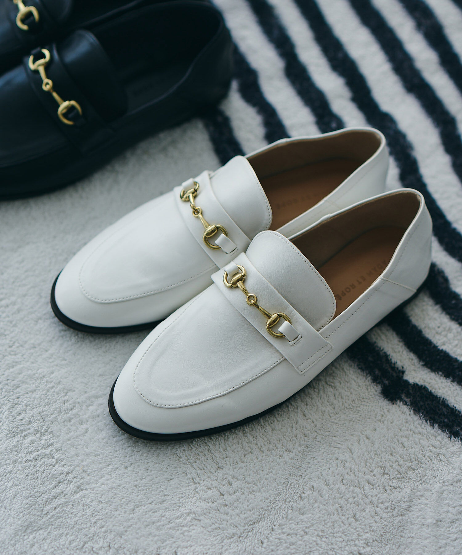 ADAM ET ROPE'「ソフトビットローファー」|ローファー|ホワイト(10)