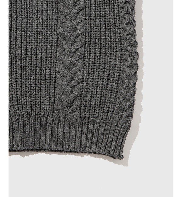 ADAM ET ROPE'「【WEB限定】ボリューム ケーブル オーバーサイズ カーディガン / 超軽量 / ユニセックス」|カーディガン|