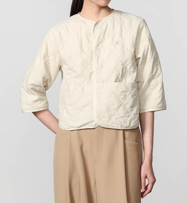 GYMPHLEX「Gymphlex | インナーキルティングジャケット WOMEN」|ダウンベスト・ベスト|IVORY