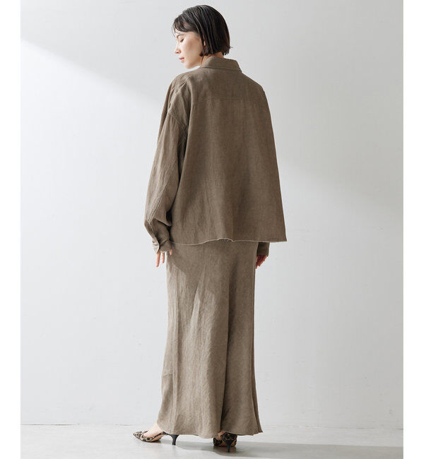  「ツイル顔料染めスクエアシャツ」|シャツ・ブラウス|