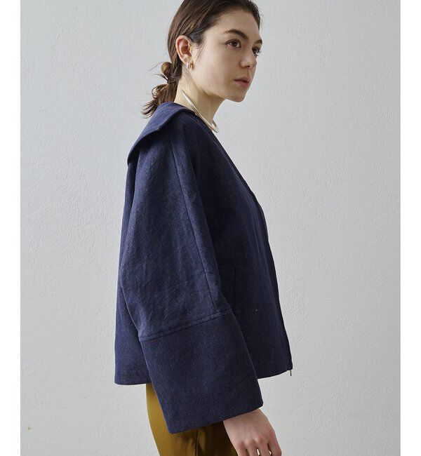 Drawing Numbers「【Drawing Numbers】コットンリネンデニムセーラージャケット」|その他|