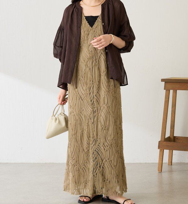  「【人気アイテムがサイズ展開を増やして再販！】バテンレースワンピース」|ワンピース|