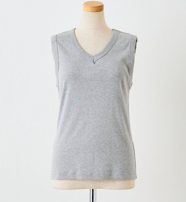  「【CEPIE./セピエ】Vネックフライスノースリーブ」|Tシャツ・カットソー|