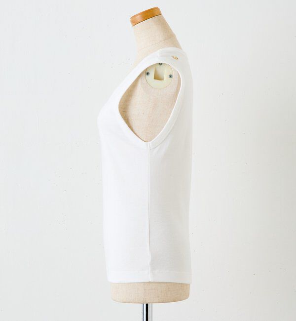  「【CEPIE./セピエ】Vネックフライスノースリーブ」|Tシャツ・カットソー|