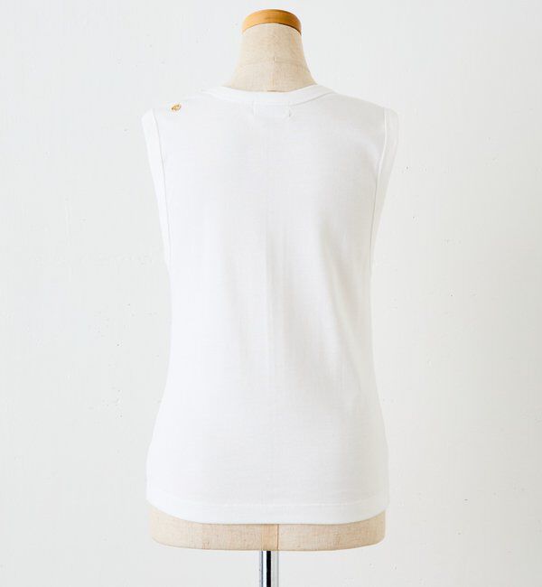  「【CEPIE./セピエ】Vネックフライスノースリーブ」|Tシャツ・カットソー|