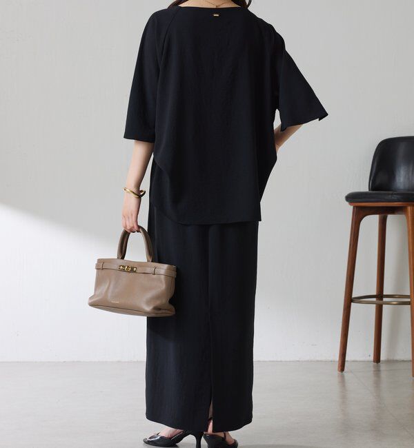  「《体型カバーに◎》ジャージスクエアブラウス」|シャツ・ブラウス|